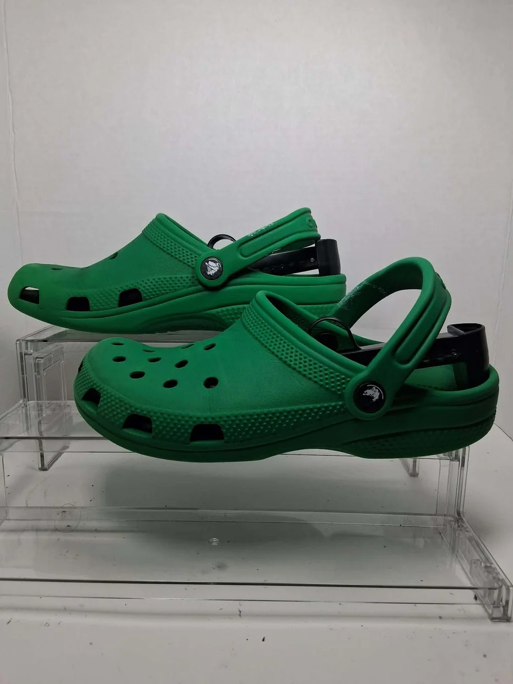 Crocs Classic Clog Men's Green/Black Slip-On Clog Sandals Logo US 5